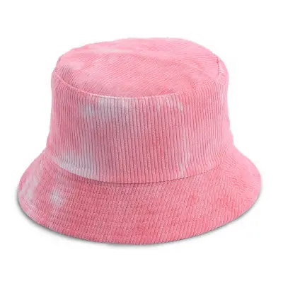 Vintage Tie-dye Corduroy Bucket Hat