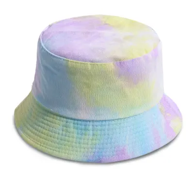 Vintage Tie-dye Corduroy Bucket Hat