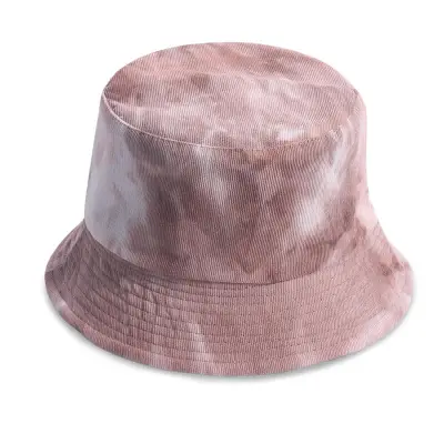 Vintage Tie-dye Corduroy Bucket Hat