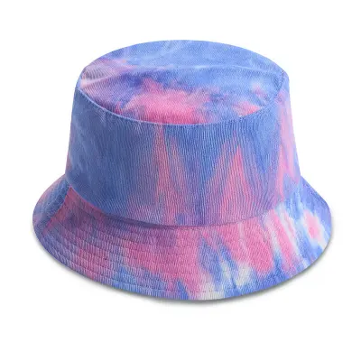 Vintage Tie-dye Corduroy Bucket Hat