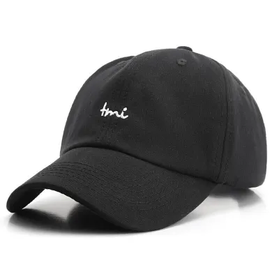 Simple Letter Embroidery Adjustable Cotton Cap