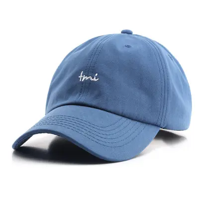 Simple Letter Embroidery Adjustable Cotton Cap