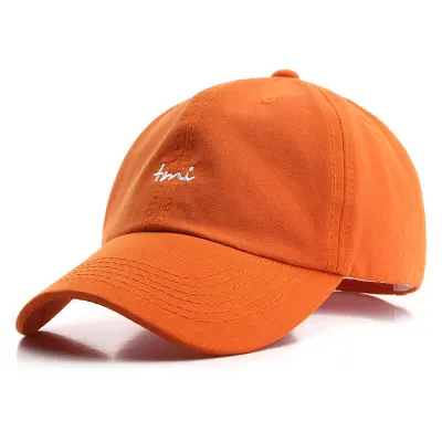 Simple Letter Embroidery Adjustable Cotton Cap