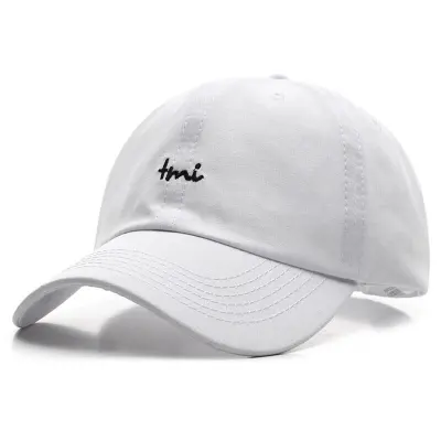 Simple Letter Embroidery Adjustable Cotton Cap