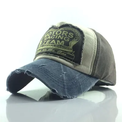 Retro Letter Patch Design Adjustable Cotton Cap