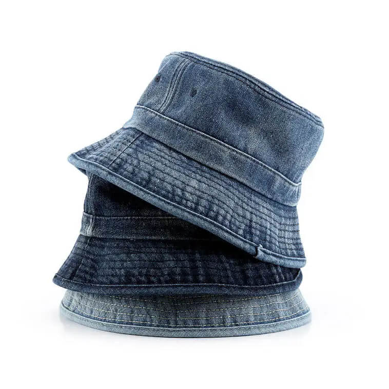 Fashion Solid Color Cotton Denim Bucket Hat Unisex