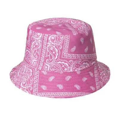 Fashion Printing Unisex Dome Bucket Hat Polyester