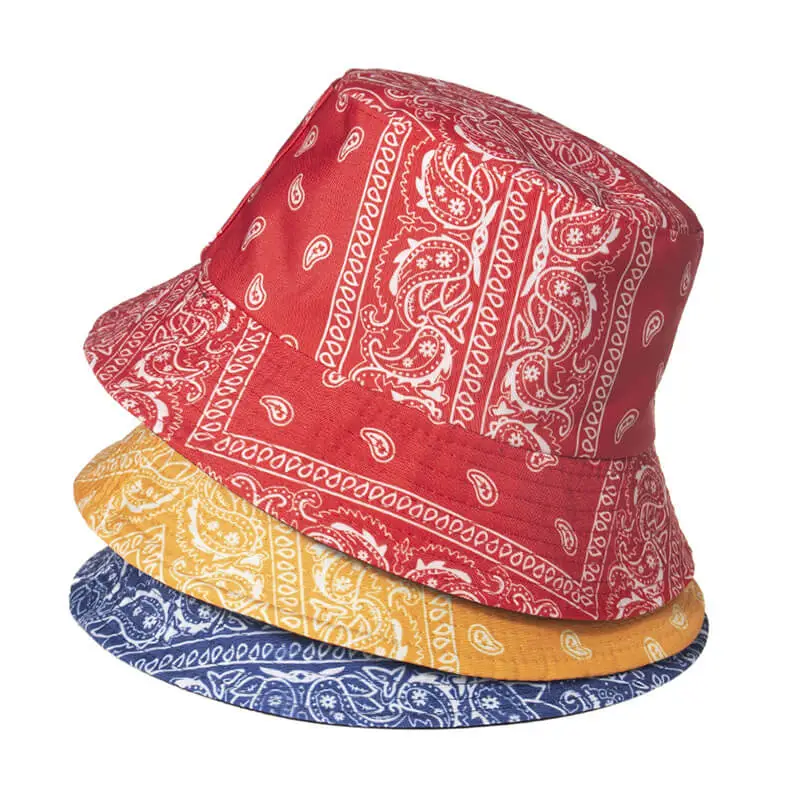 Fashion Printing Unisex Dome Bucket Hat Polyester
