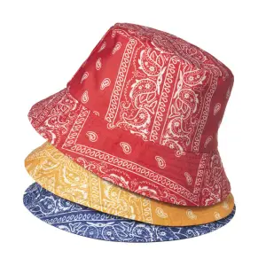 Fashion Printing Unisex Dome Bucket Hat Polyester