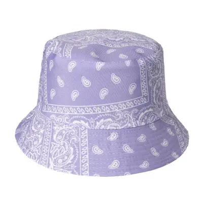 Fashion Printing Unisex Dome Bucket Hat Polyester