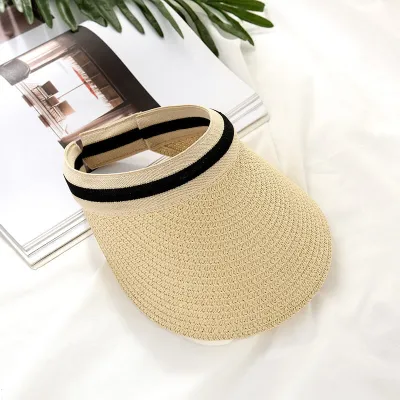 Fashion Striped Patterned Empty Top Sun Hat for Women
