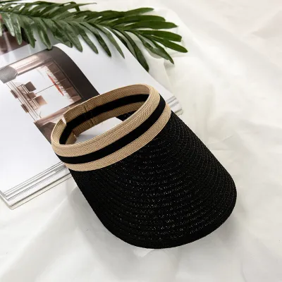 Fashion Striped Patterned Empty Top Sun Hat for Women