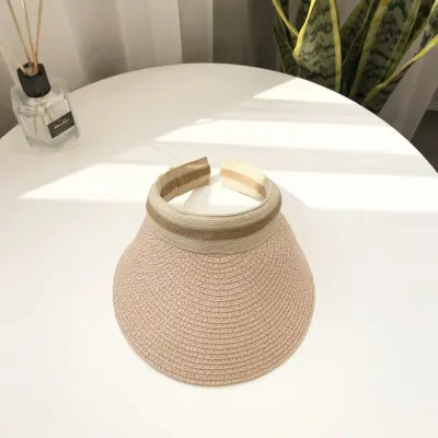 Fashion Striped Patterned Empty Top Sun Hat for Women