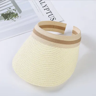 Fashion Striped Patterned Empty Top Sun Hat for Women