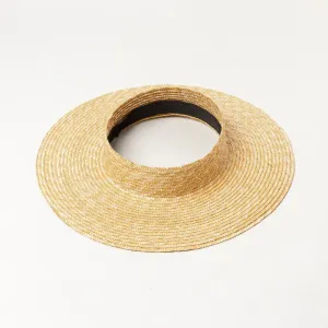 Fashion Straw Woven Open Top Big Brim Sunhat