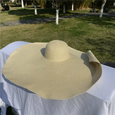 Fashion Straw Woven Big Brim Sunhat
