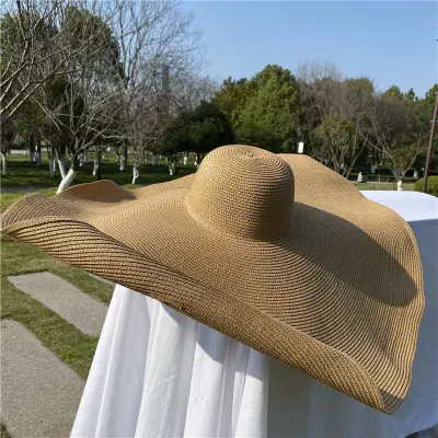 Fashion Straw Woven Big Brim Sunhat
