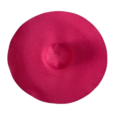 Fashion Straw Woven Papyrus Wide Brim Monochrome Dome Sunhat
