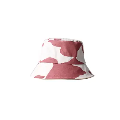 Fresh Style Cow Print Bucket Hat Cotton Simple Dome Hat for Youth