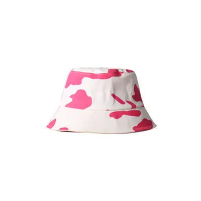 Fresh Style Cow Print Bucket Hat Cotton Simple Dome Hat for Youth