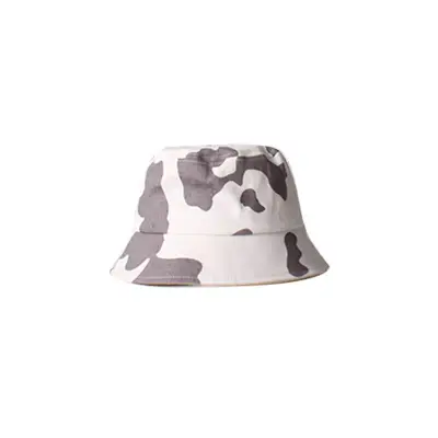 Fresh Style Cow Print Bucket Hat Cotton Simple Dome Hat for Youth