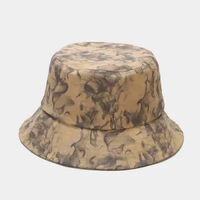 Fashion Water Spray Graffiti Bucket Hat Cotton Unisex