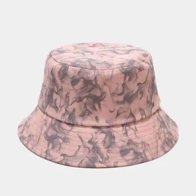 Fashion Water Spray Graffiti Bucket Hat Cotton Unisex