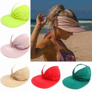 Simple Solid Color Anti-ultraviolet Empty Top Hat