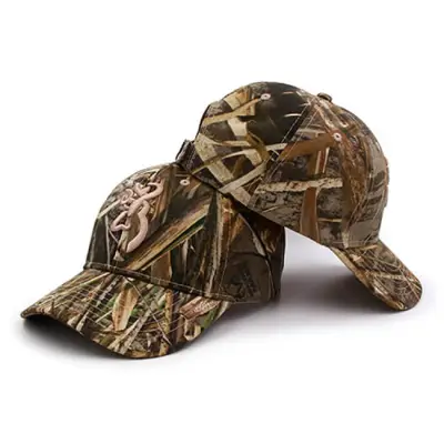 Trendy Embroidery Camouflage Pattern Cotton Cap