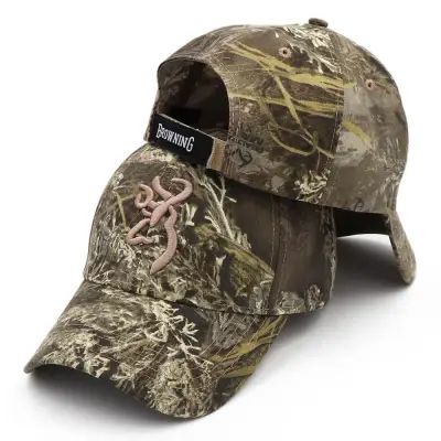 Trendy Embroidery Camouflage Pattern Cotton Cap