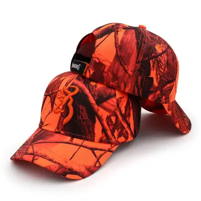 Trendy Embroidery Camouflage Pattern Cotton Cap