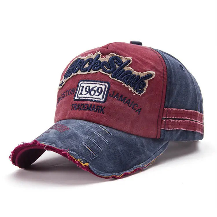 Retro Letter Embroidery Design Adjustable Cap
