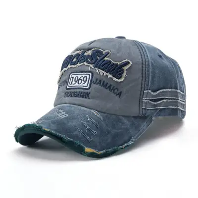 Retro Letter Embroidery Design Adjustable Cap