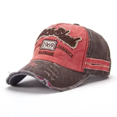 Retro Letter Embroidery Design Adjustable Cap