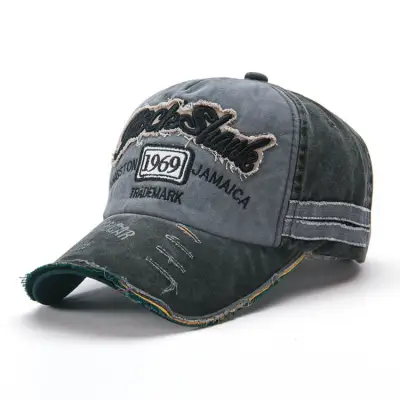 Retro Letter Embroidery Design Adjustable Cap