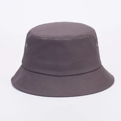 Simple Solid Color Breathable Cotton Bucket Hat