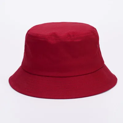 Simple Solid Color Breathable Cotton Bucket Hat