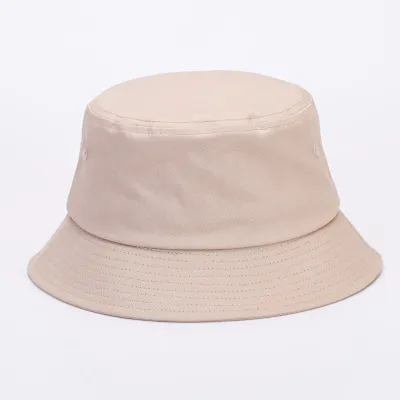 Simple Solid Color Breathable Cotton Bucket Hat