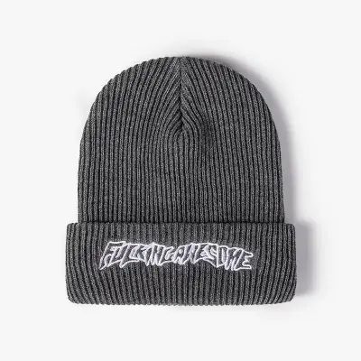 Fashion Letter Embroidery Design Acrylic Beanie