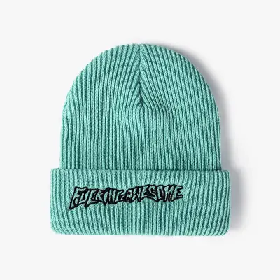 Fashion Letter Embroidery Design Acrylic Beanie