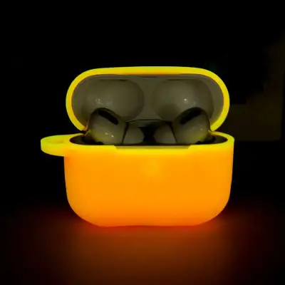 Luminous Solid Color Silicone Case for AirPods Pro Bluetooth Headset