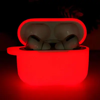 Luminous Solid Color Silicone Case for AirPods Pro Bluetooth Headset