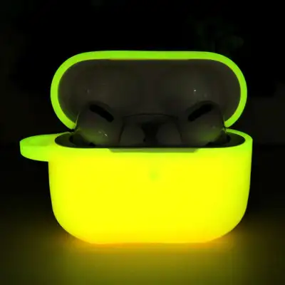 Luminous Solid Color Silicone Case for AirPods Pro Bluetooth Headset