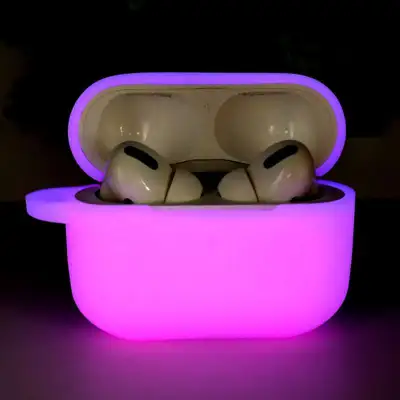 Luminous Solid Color Silicone Case for AirPods Pro Bluetooth Headset
