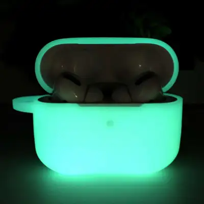 Luminous Solid Color Silicone Case for AirPods Pro Bluetooth Headset