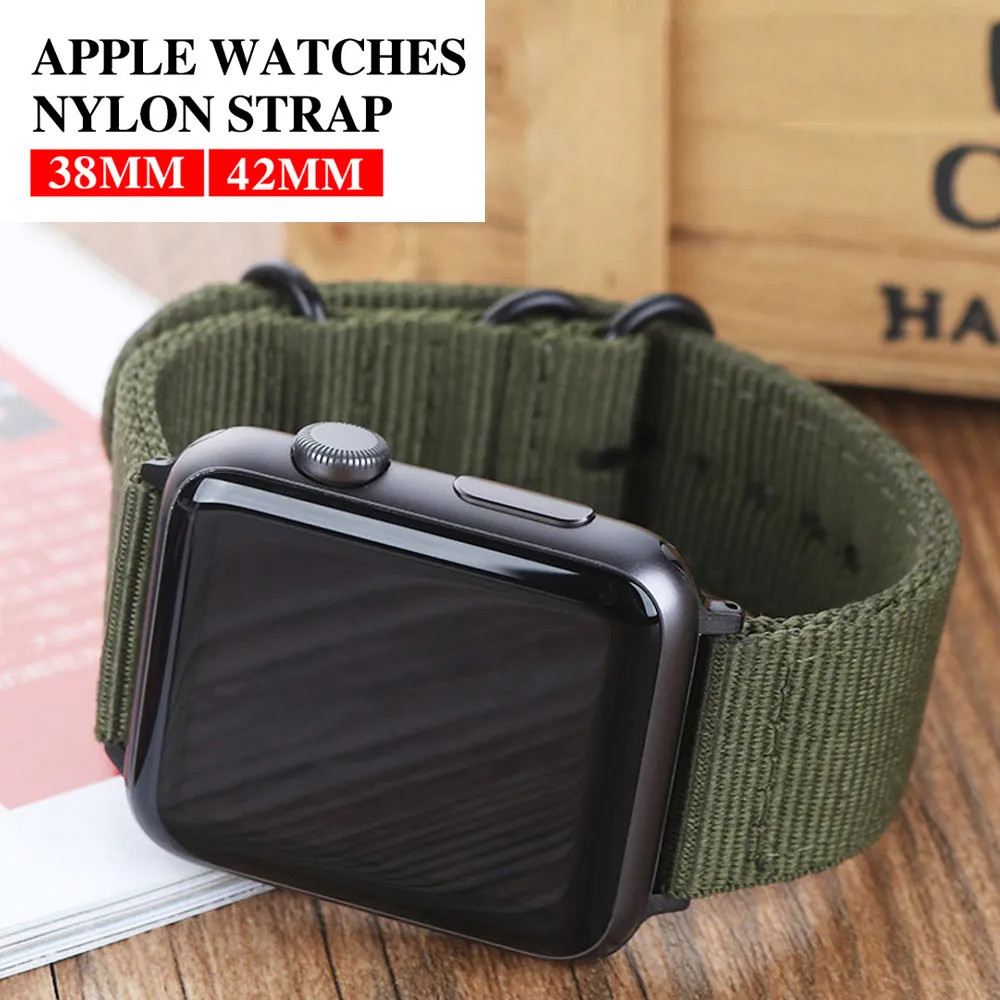 Fashion Apple Watch Canvas Woven Watch Band