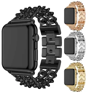 Apple Watch Unique Solid Color Metal Stainless Steel Watch Band