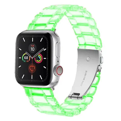 Apple Watch Fashion Transparent Plastic Watch Band Universal 38/40/41mm 42/44/45mm