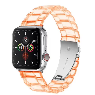 Apple Watch Fashion Transparent Plastic Watch Band Universal 38/40/41mm 42/44/45mm