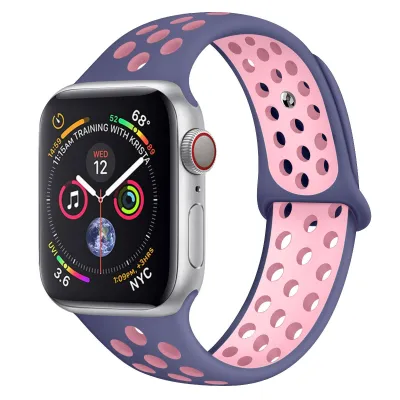 Apple Watch Fashion Two-color Silicone Watch Band Strap